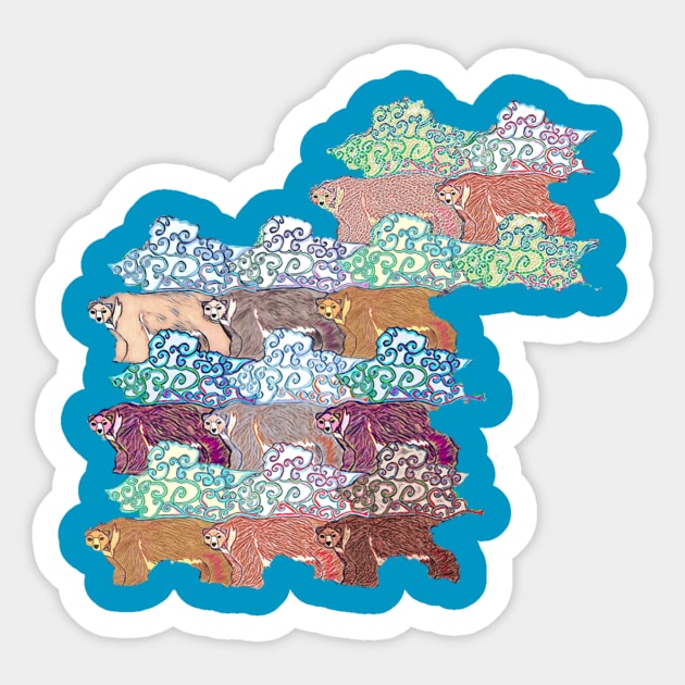 Tibetan Blue Bears Sticker by Jynn&Lynn